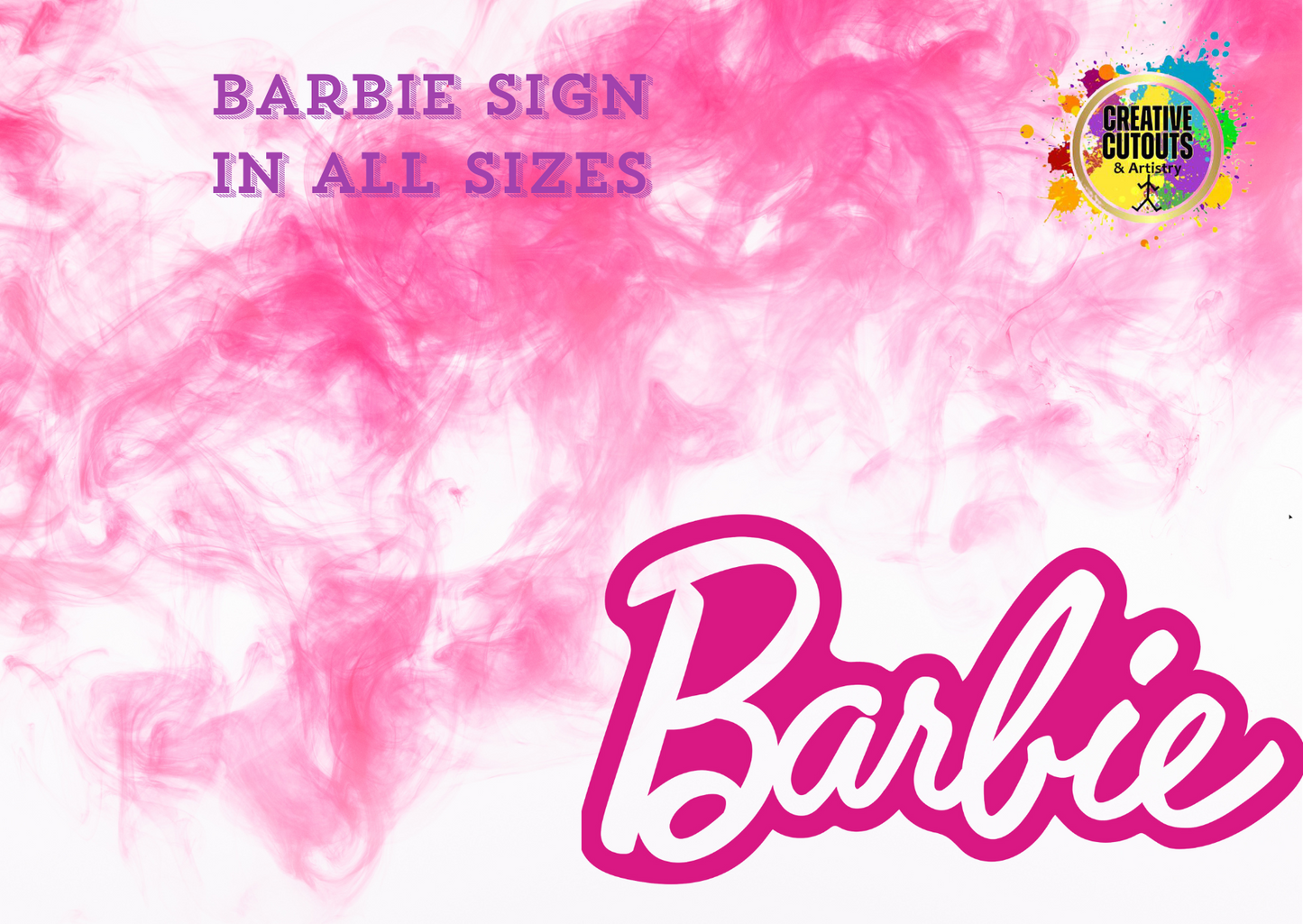 Barbie Foamex Sign - without stand