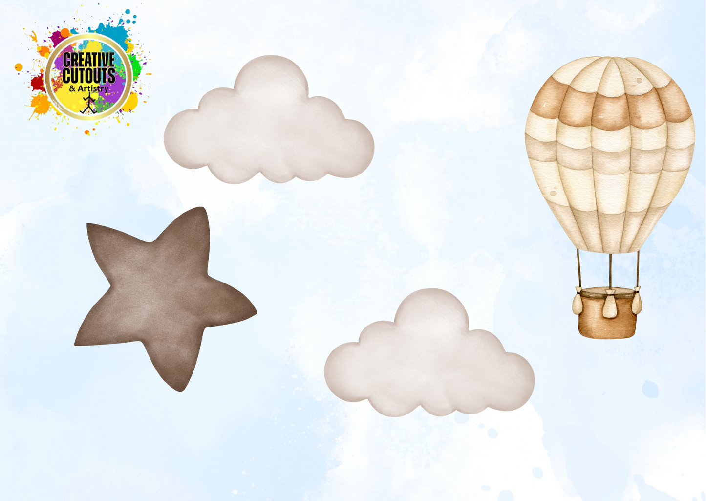Neutral Hot Air Balloon Mini Bundle