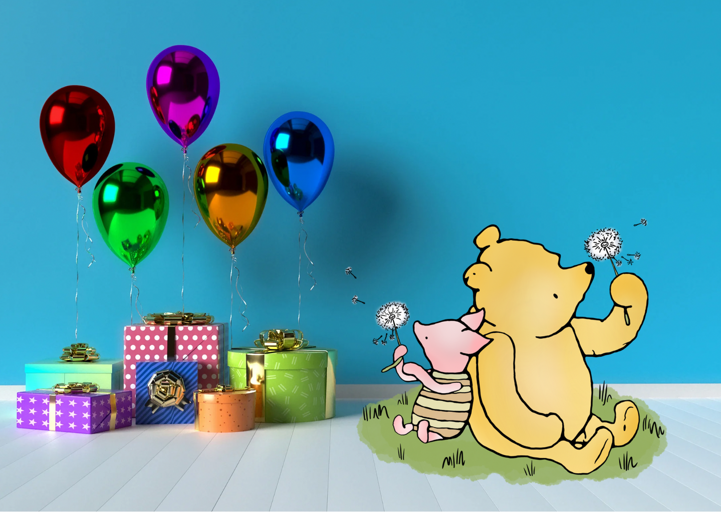 Winnie & Piglet Cutout