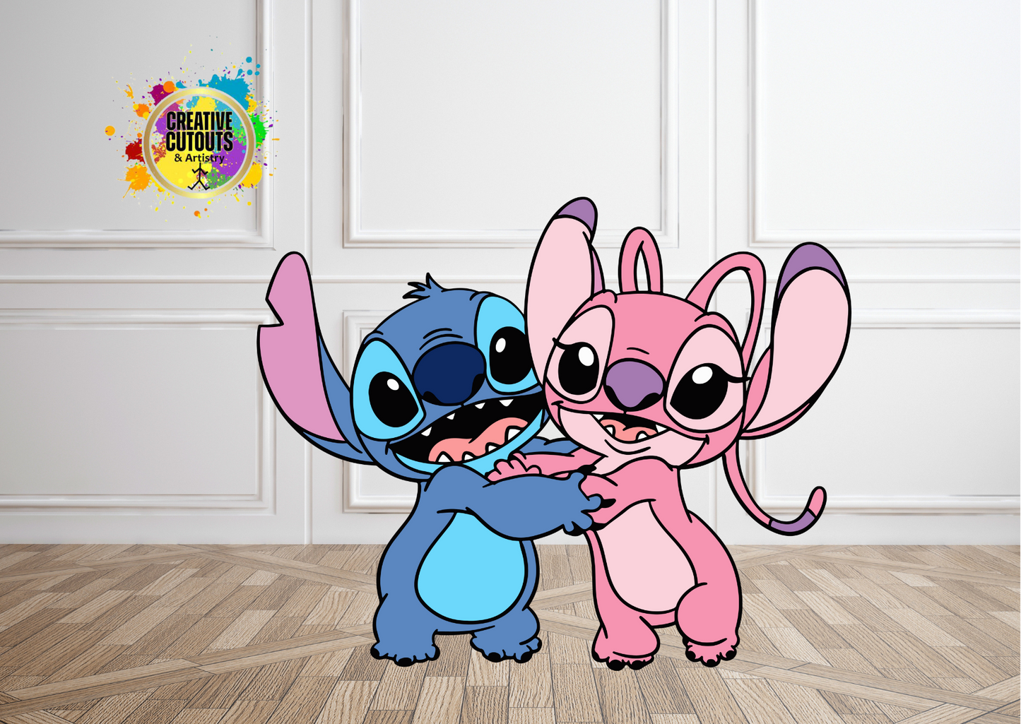 Stitch & Angel Cutout
