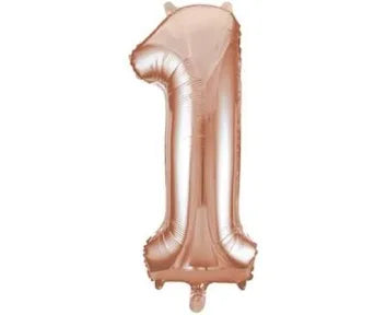 Rose Gold Foil Unique Balloon 0-9