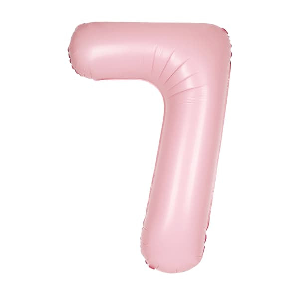 Matte Pink Foil Balloon Unique 0-9