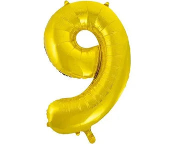 Gold Foil Balloon Unique 0-9