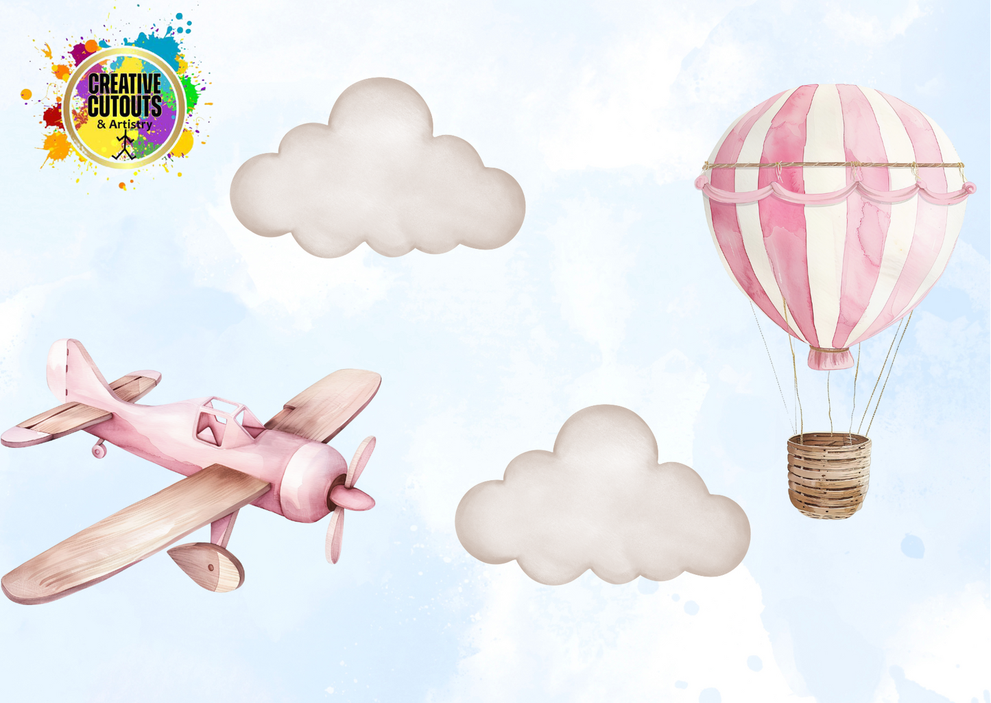 Pink Hot Air Balloon Mini Bundle