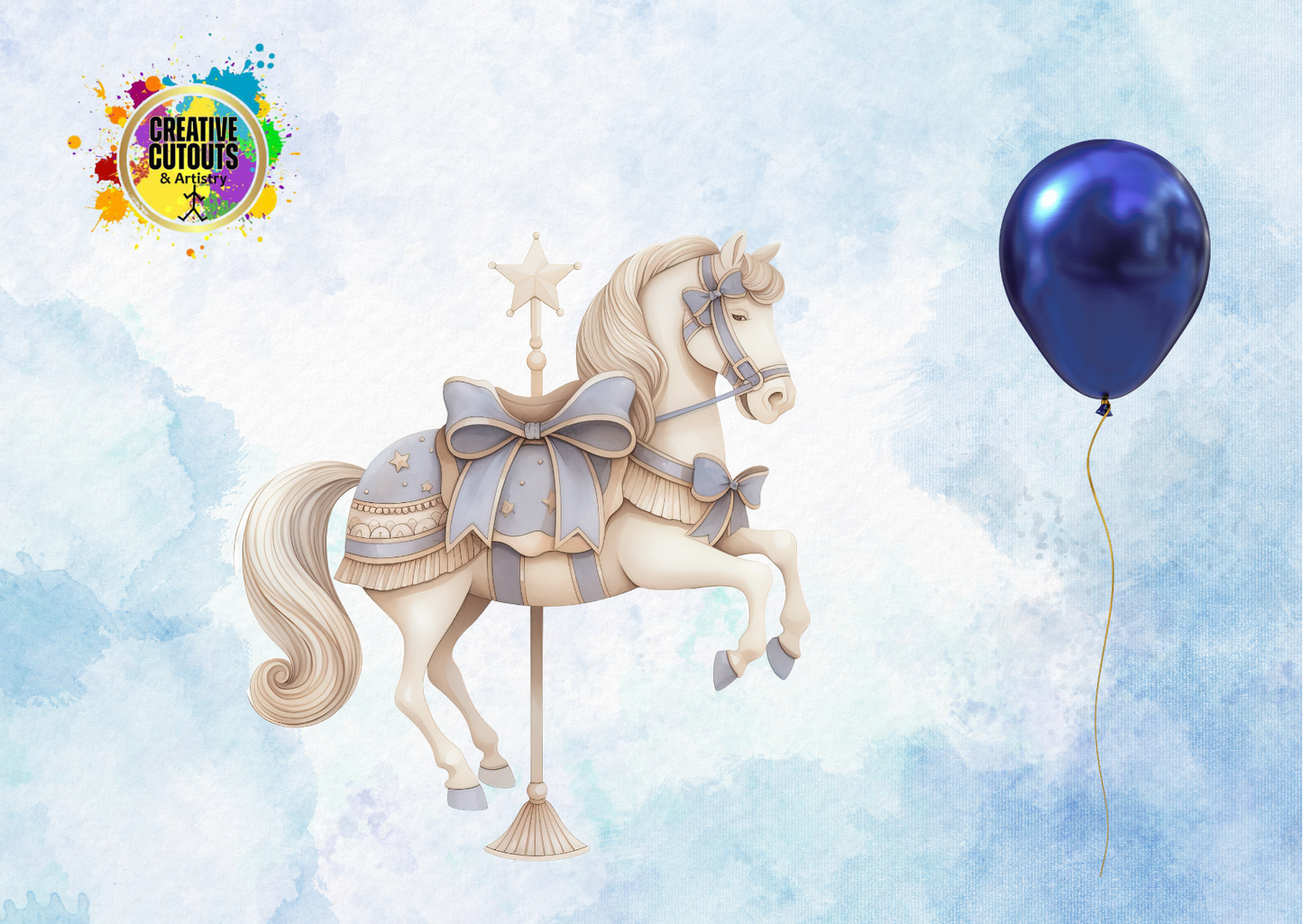 Carousel Horse Foamex Cutout