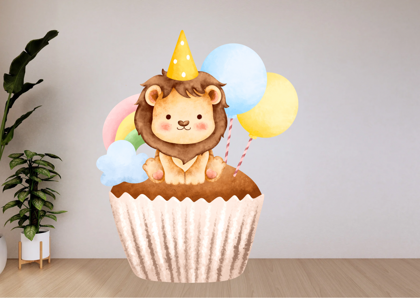 Birthday Lion Safari Cutout