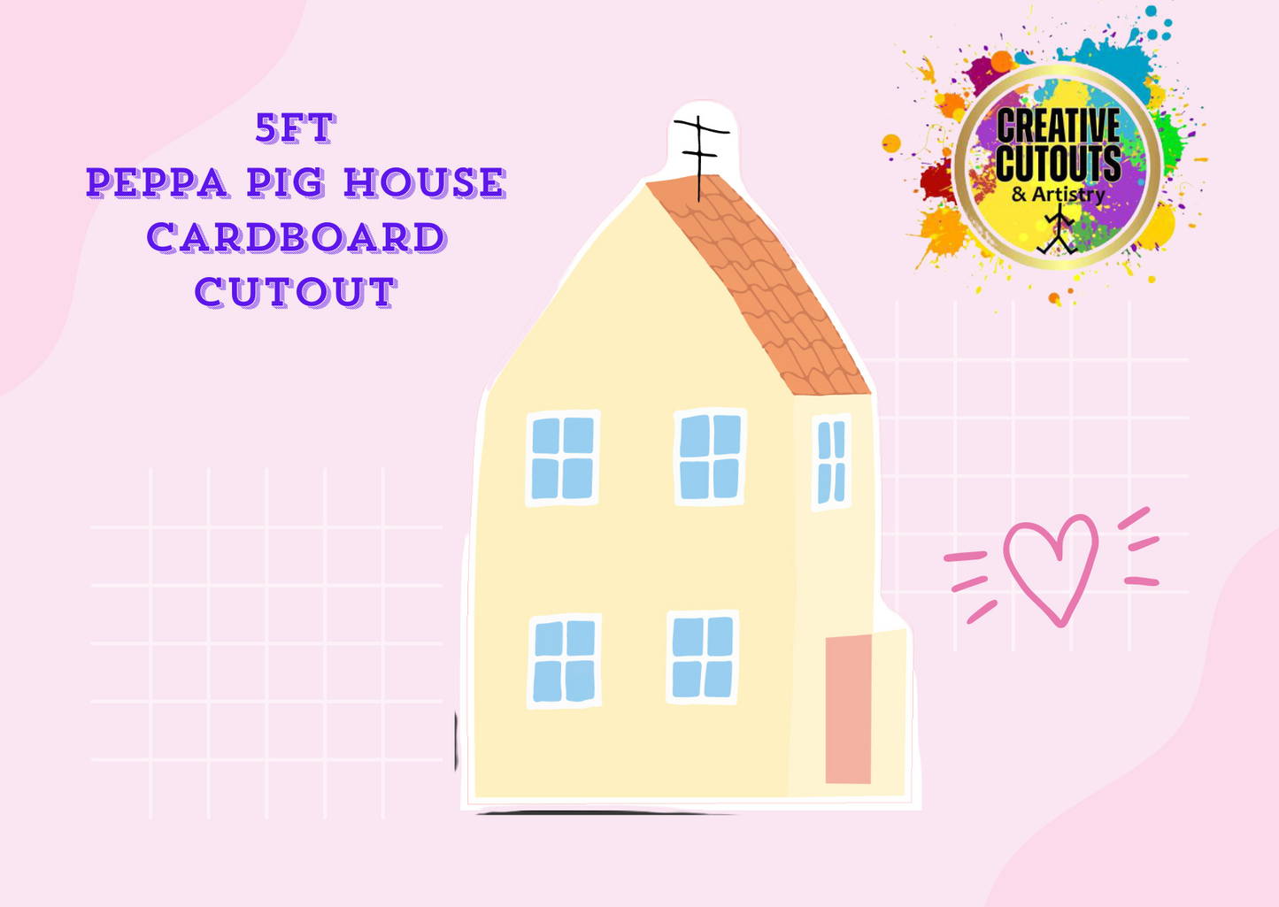 Peppa Pig House Cutout