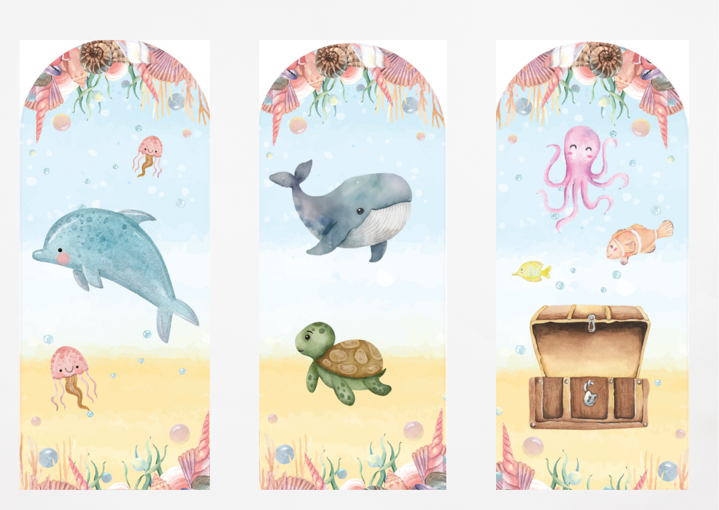 SET OF 3 - Under the Sea Foamex Sailboards