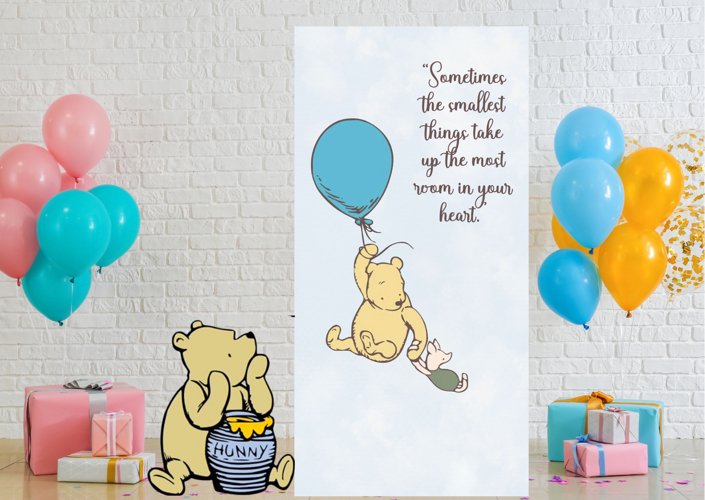 SET OF 2 - Winnie the Pooh Sailboard and Cutout