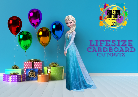 Princess Elsa Cardboard Cutout