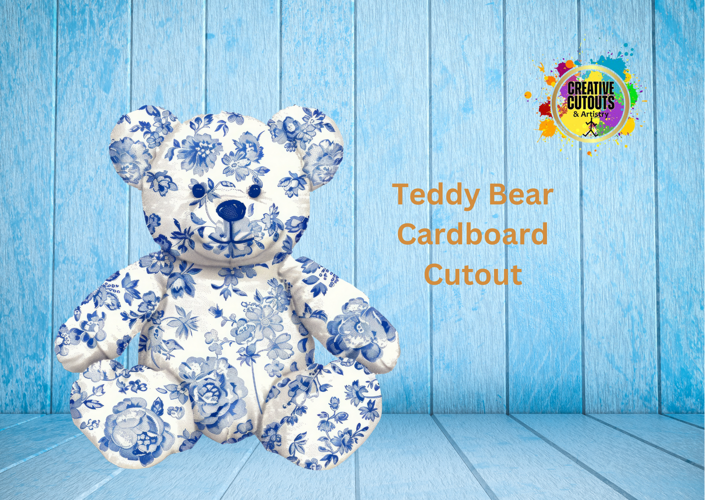 Toile Teddy Cardboard Cutout