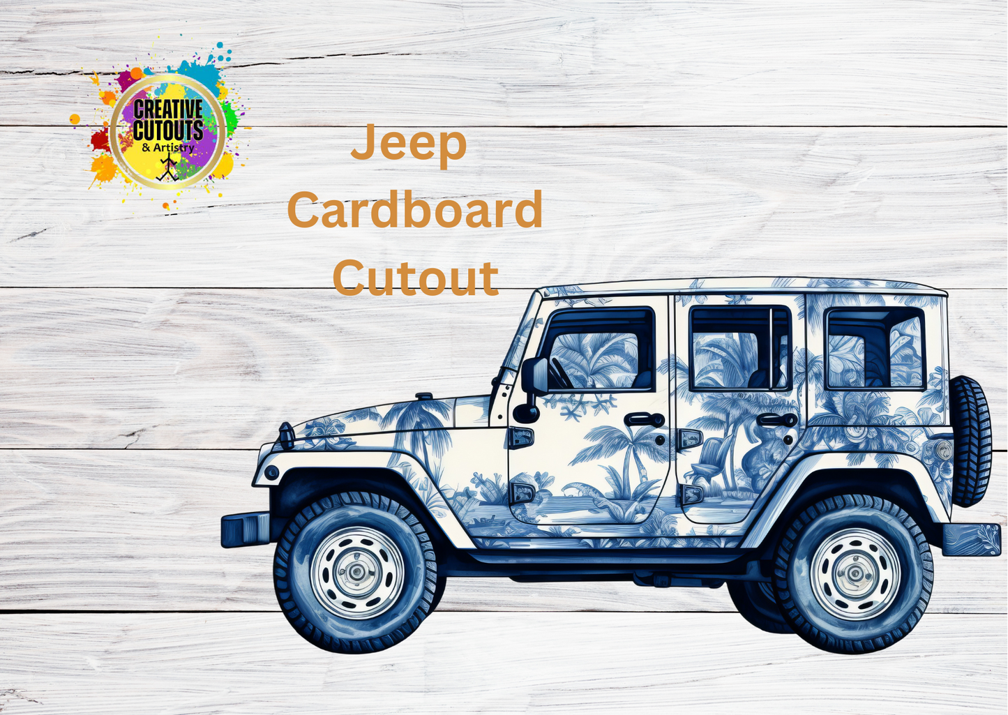 Toile Jeep Safari Cardboard Cutout