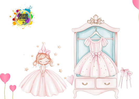 SET OF 2 - Ballerina & Wardrobe