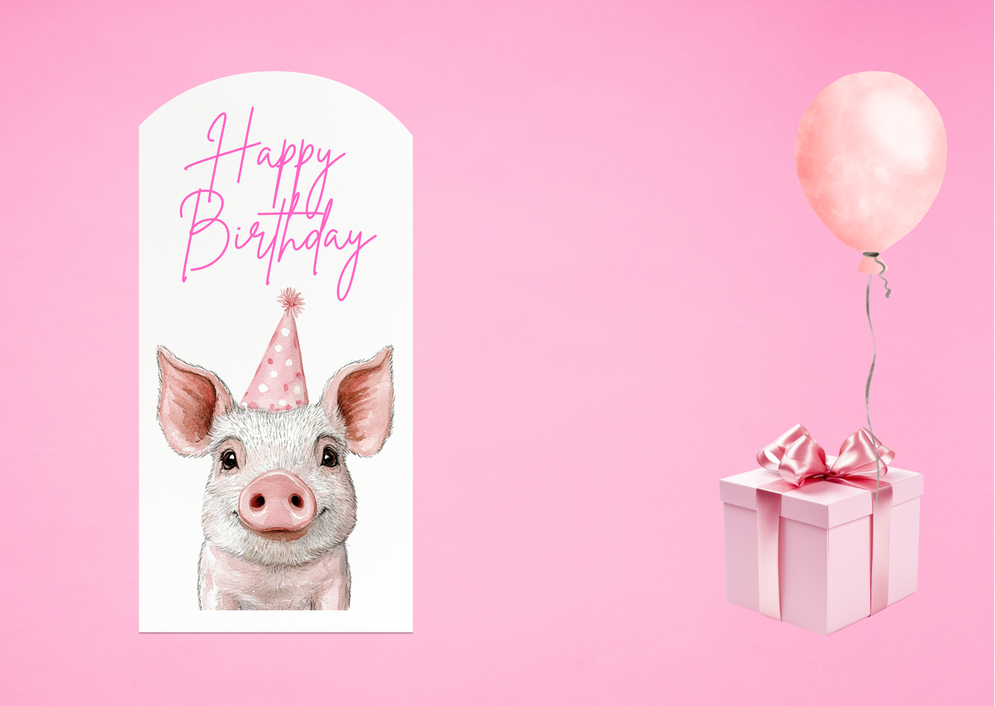 Pig Birthday Sailboard