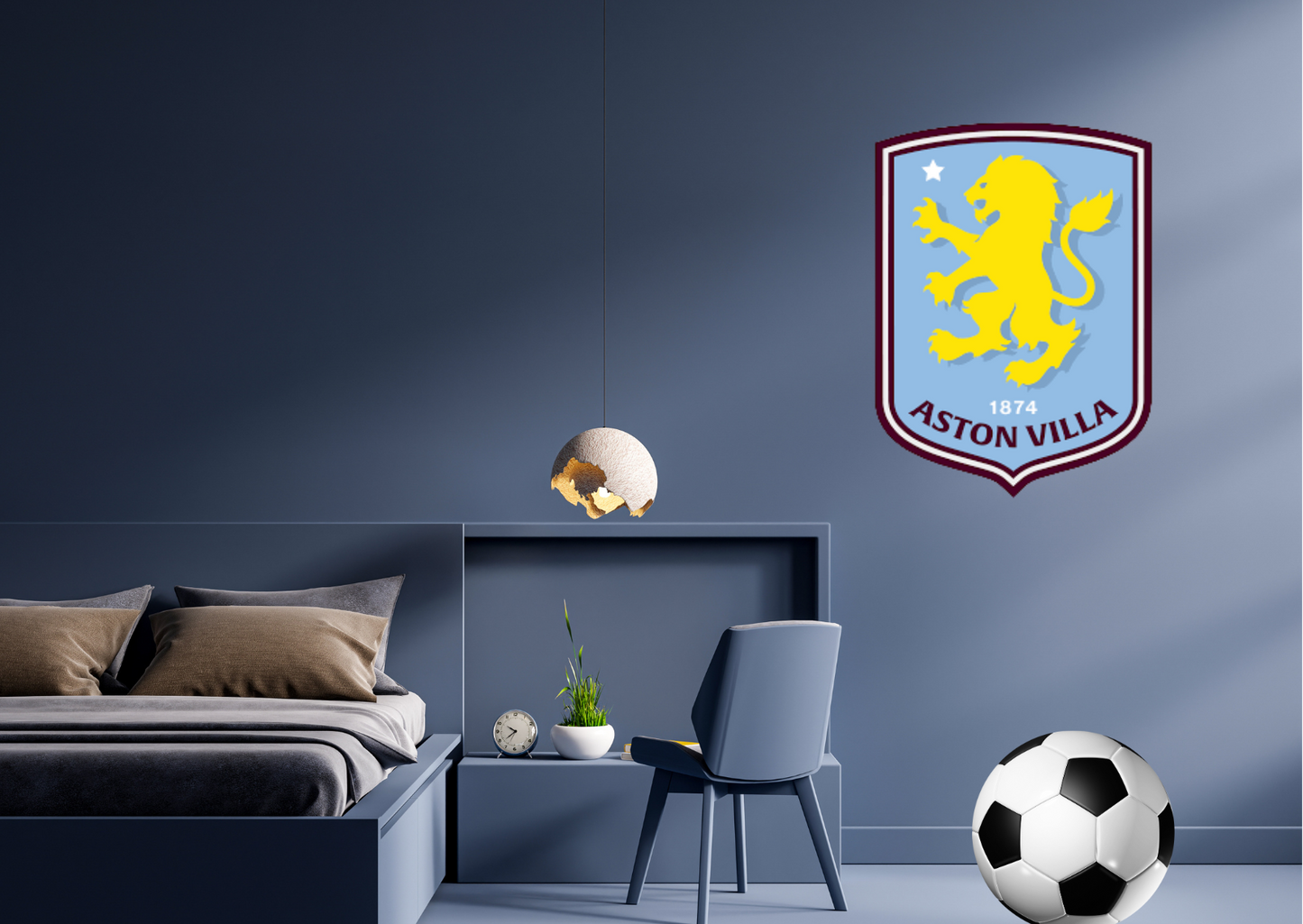 Aston Villa Football Wall Sticker