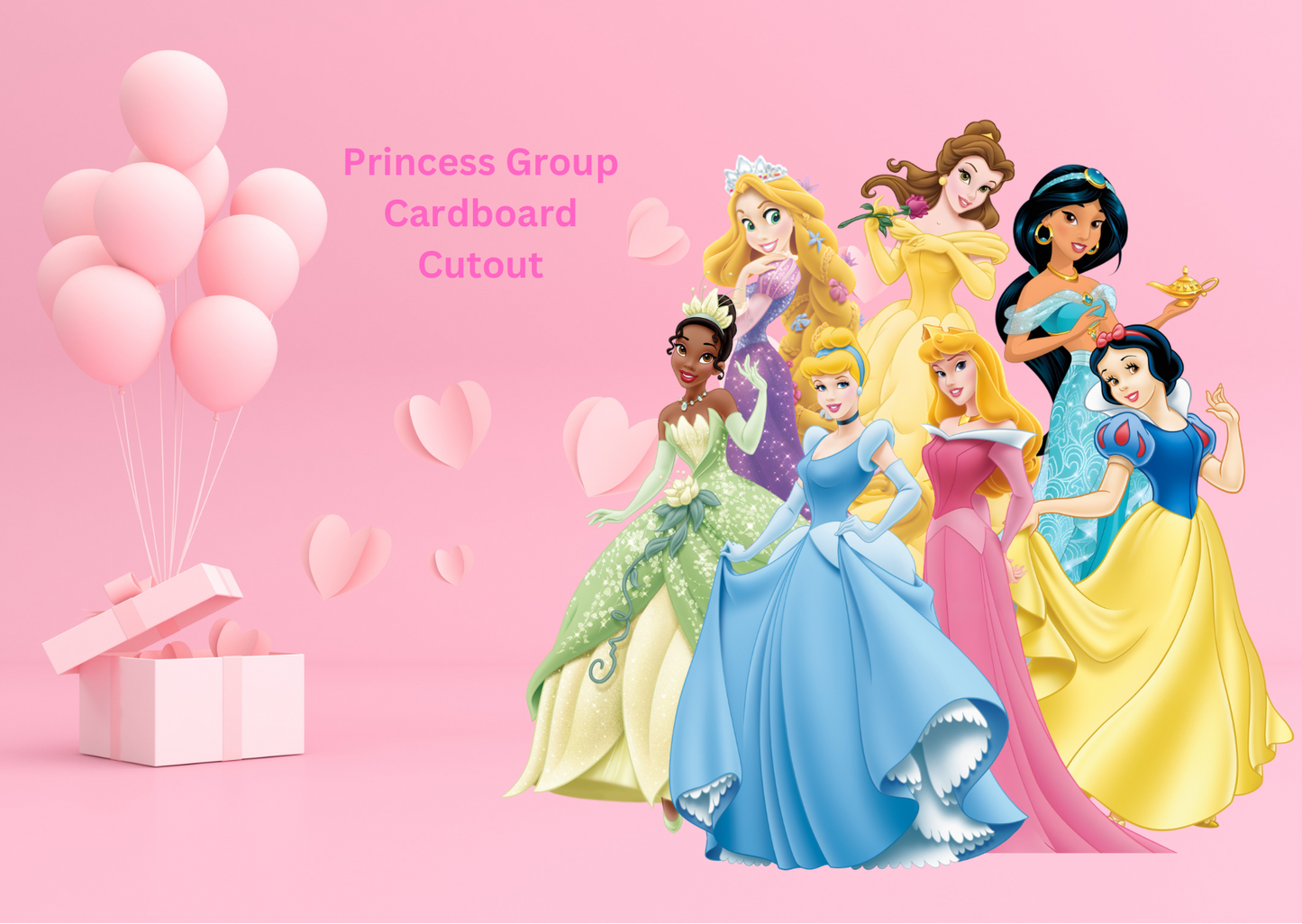 Princess Group Cardboard Cutout