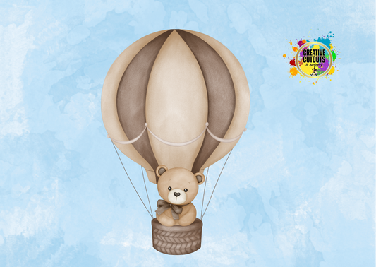 Bear Hot Air Balloon Cardboard Cutout