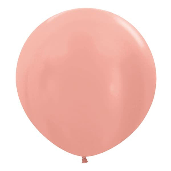 Sempertex Metallic Rose Gold 24" Latex Balloons 3pk